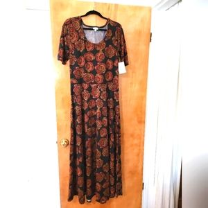 Lularoe Ana maxi dress 2XL nwt
